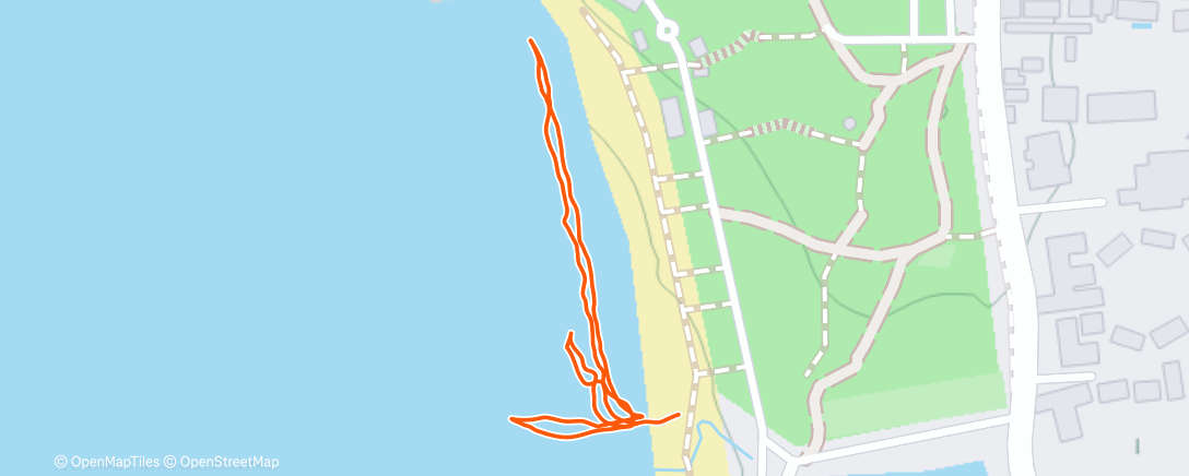 Map of the activity, Дневной заплыв