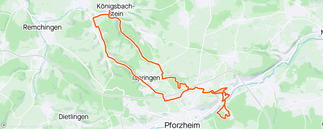 Map of the activity, Radfahren
