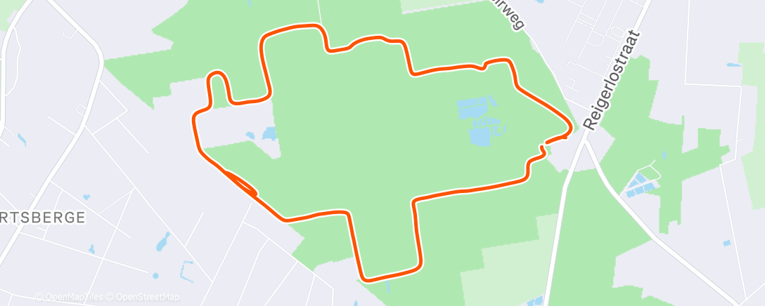 Map of the activity, Morning Run