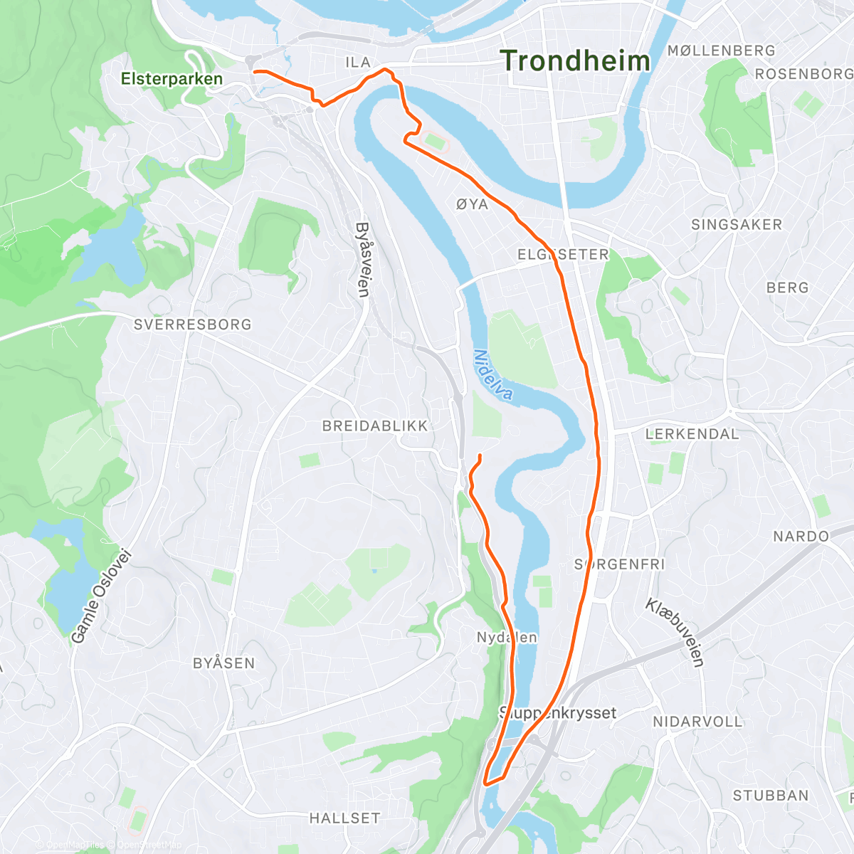 Map of the activity, Skulle løpe langt, men kneet takket for seg gitt..Men fikk hilst på en lett elegant Sondre Norstad Moen da 🫡