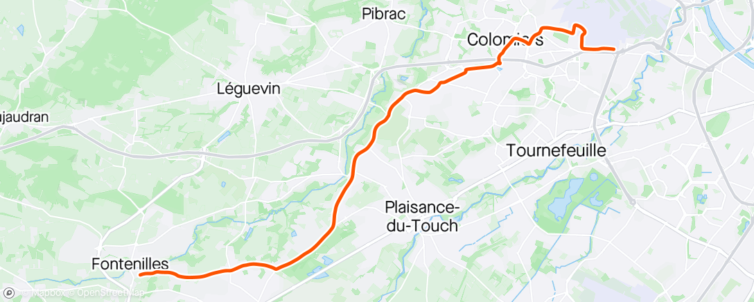 Map of the activity, [Road] - Maison => Boulot - 🌬