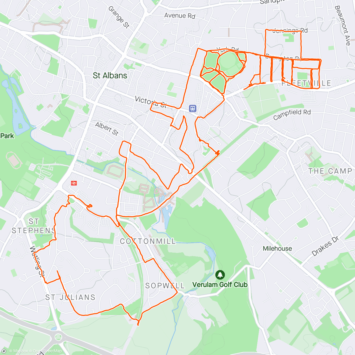 Map of the activity, Tuesday afternoon weekly wellness needs 14.02 miles Detox walk 🚶‍♂️ new year age month 2024 sunny 🌞 ☀️ weather conditions vibes.