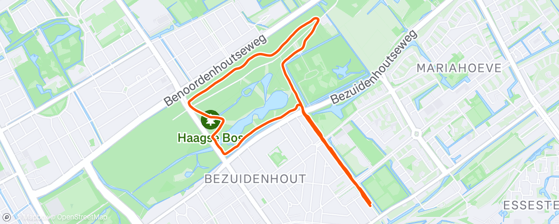 Map of the activity, Terug in het Haagse bos!