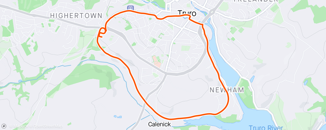 Map of the activity, After office run