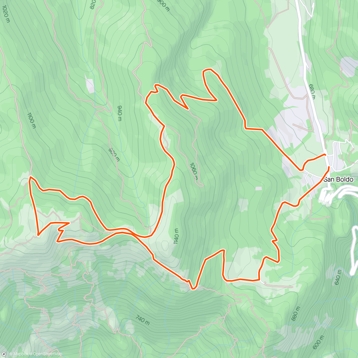 Map of the activity, Giro dei tre bivacchi!
