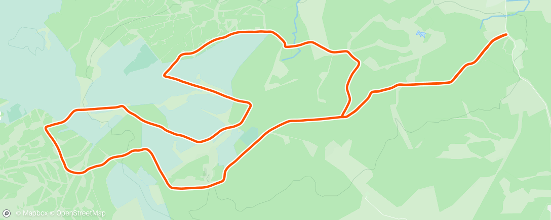 Map of the activity, Morning Trail Run