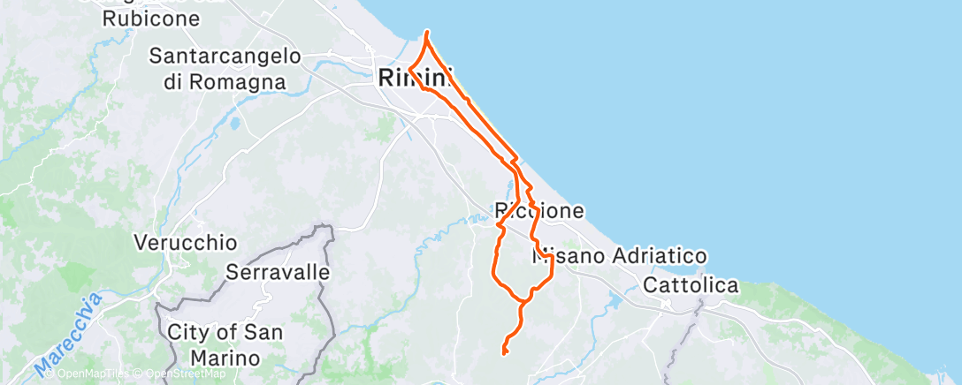 Map of the activity, Giro e caffè con Pat ☕☀️