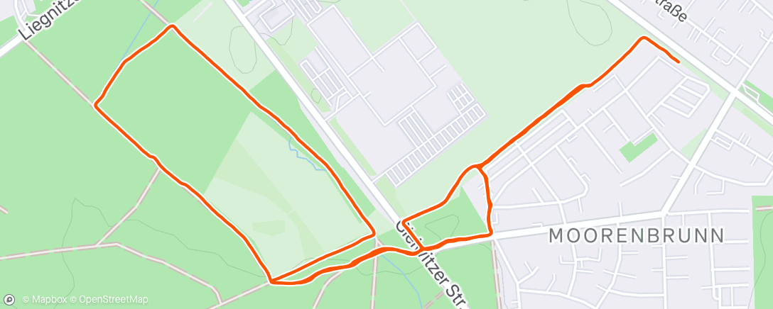 Map of the activity, Lauf am Nachmittag