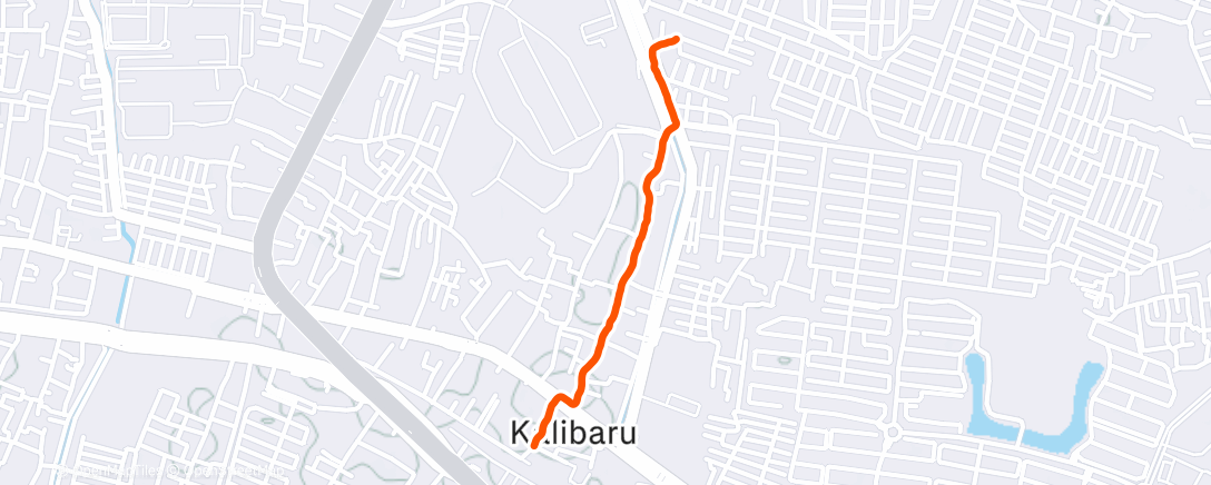 Map of the activity, Evening Walk