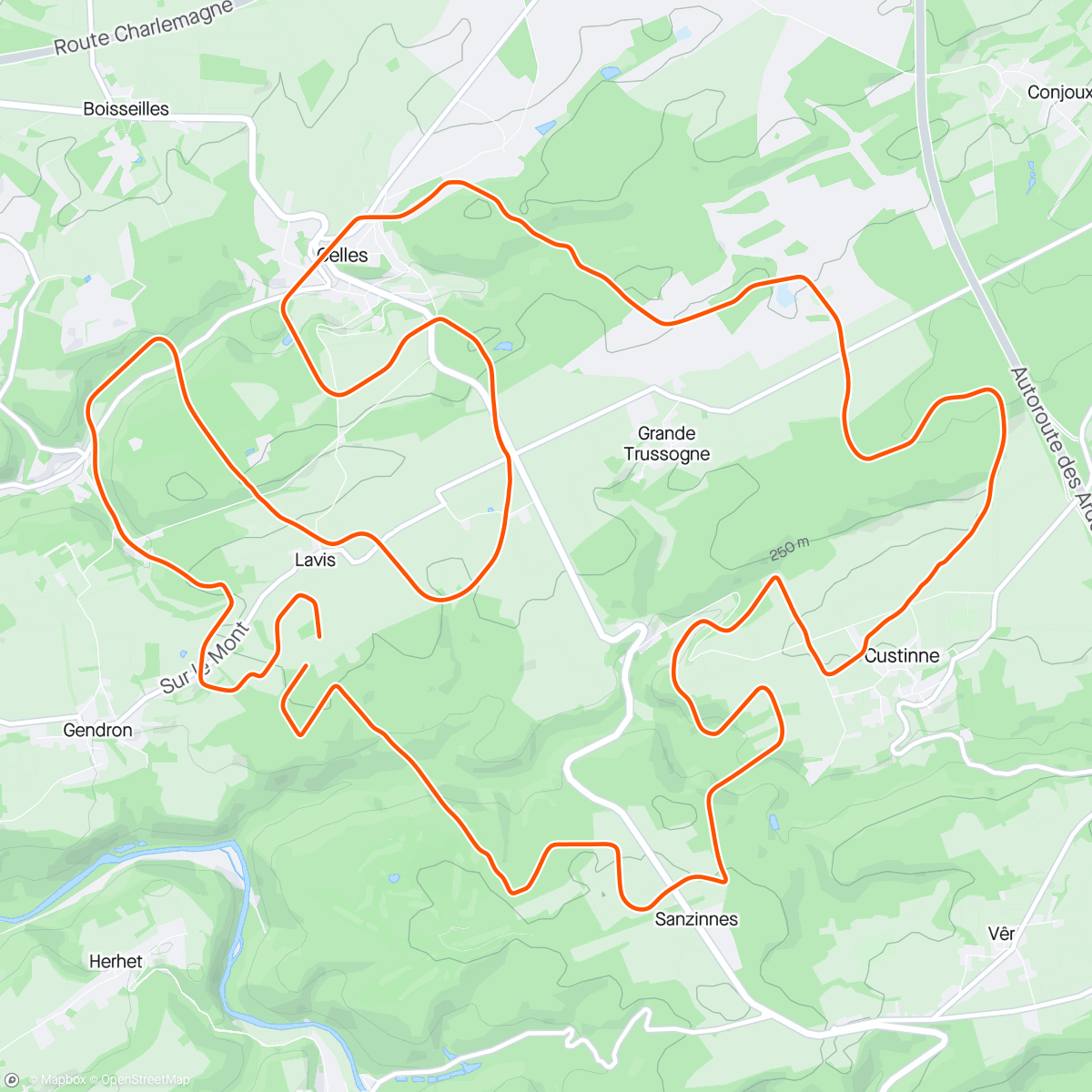 Mapa de la actividad (MyBunch - Ardennes)