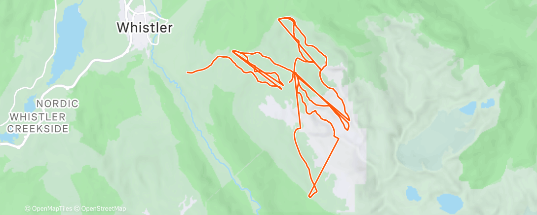 Map of the activity, Morning Alpine Ski