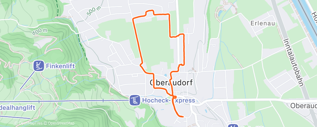 Map of the activity, Semmerl holen extended