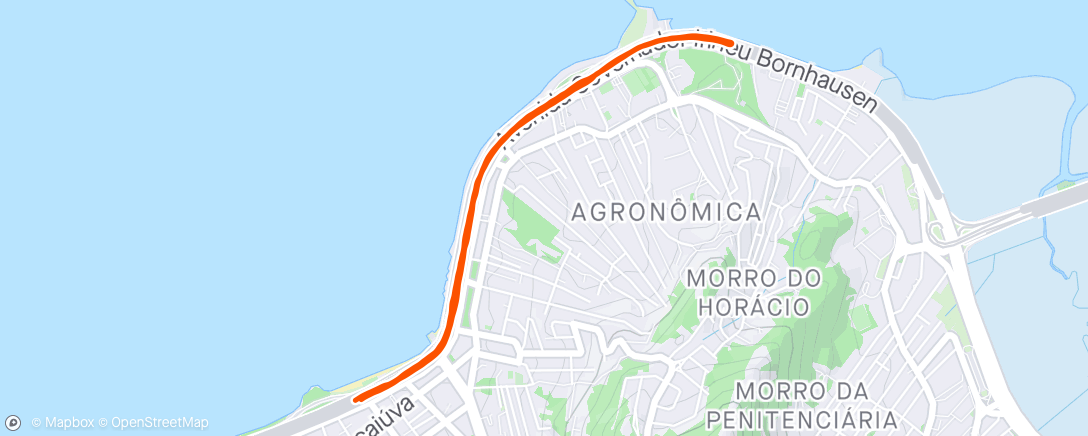 Map of the activity, Meia Maratona de Floripa