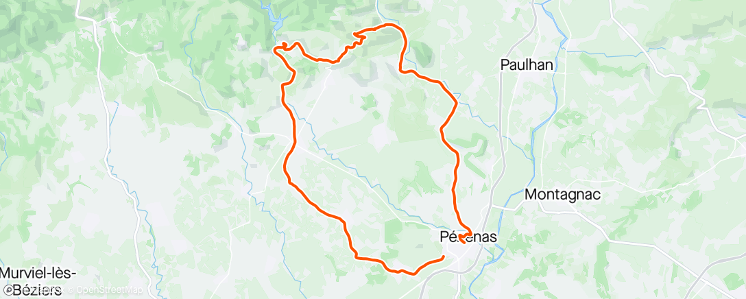 Map of the activity, Sortie vélo choc thermique 🥶🥵