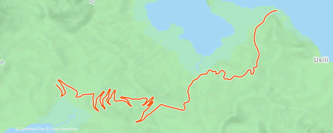 Map of the activity, Zwift - heat