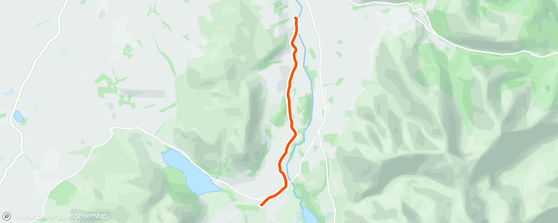 Map of the activity, To the campsite from the pub