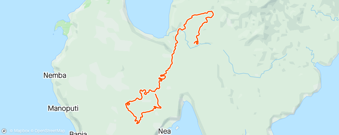 Map of the activity, Zwift - Serrated in Makuri Islands