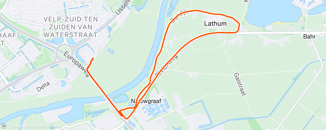 Map of the activity, Ochtendloop