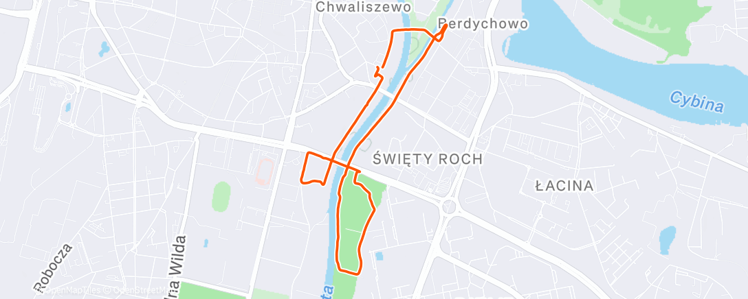 Map of the activity, Morning Trail Run