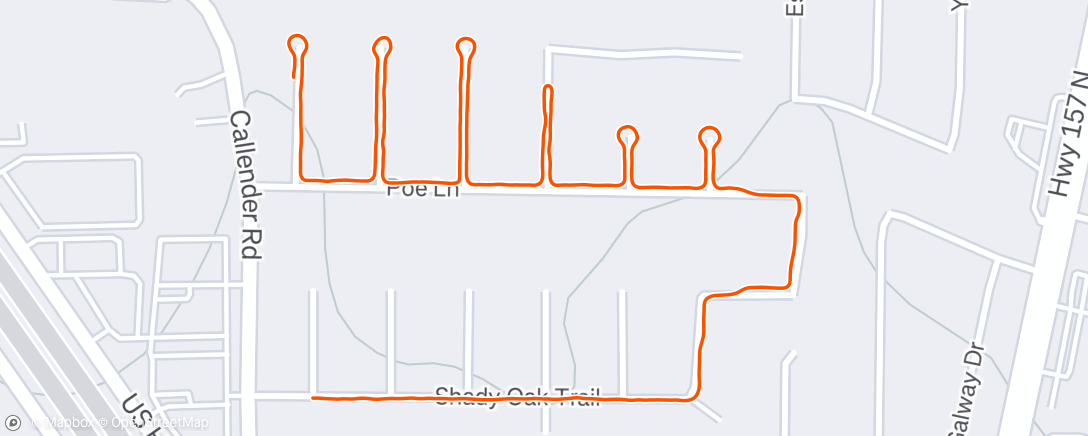 Map of the activity, Lunch Walk
