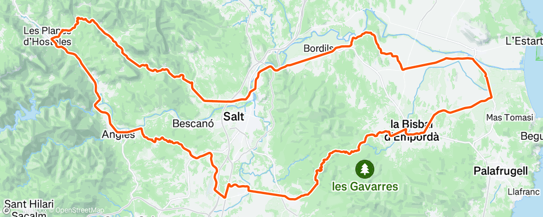 Map of the activity, Morning Ride