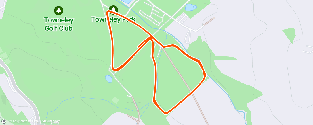 Map of the activity, Burnley Parkrun, first one after the all clear, back on it now