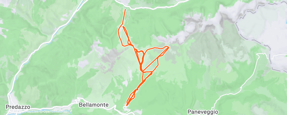 Карта физической активности (Morning Alpine Ski)