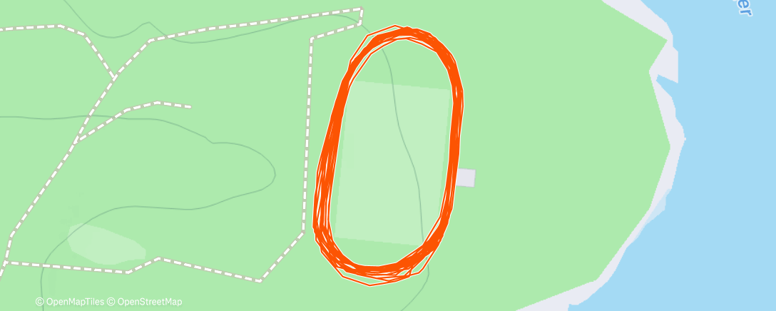 Map of the activity, Дневной забег