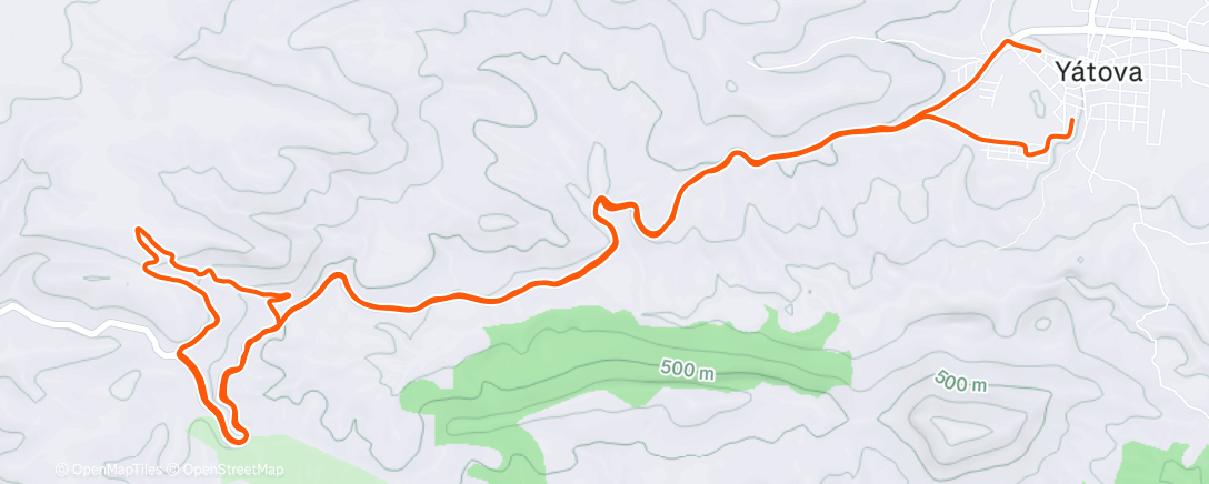 Map of the activity, Bicicleta de montaña matutina