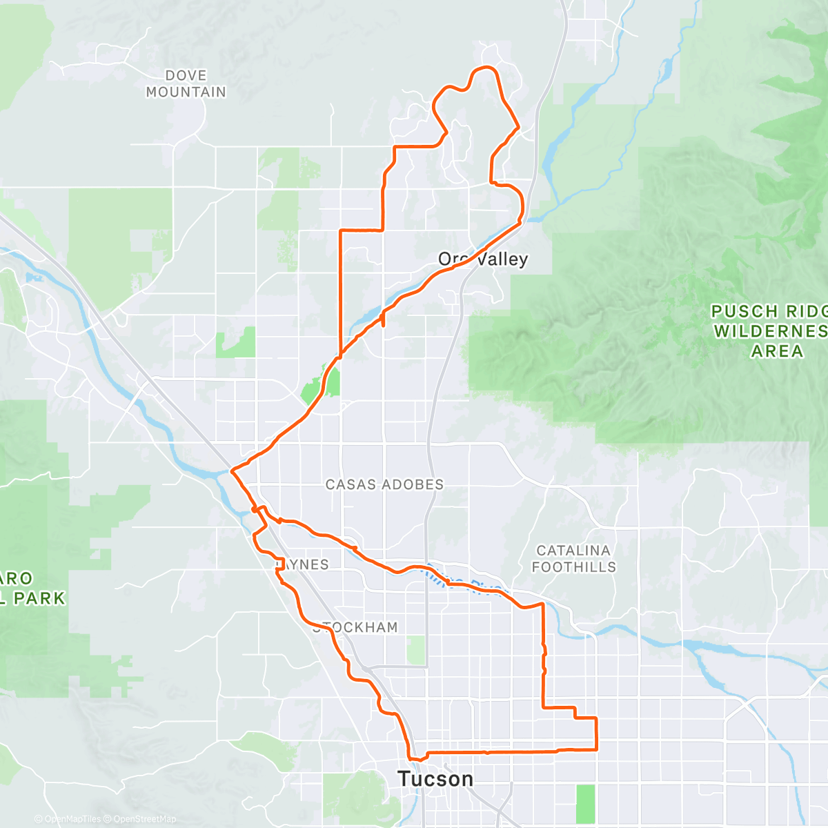 Map of the activity, Back in the desert 🌵