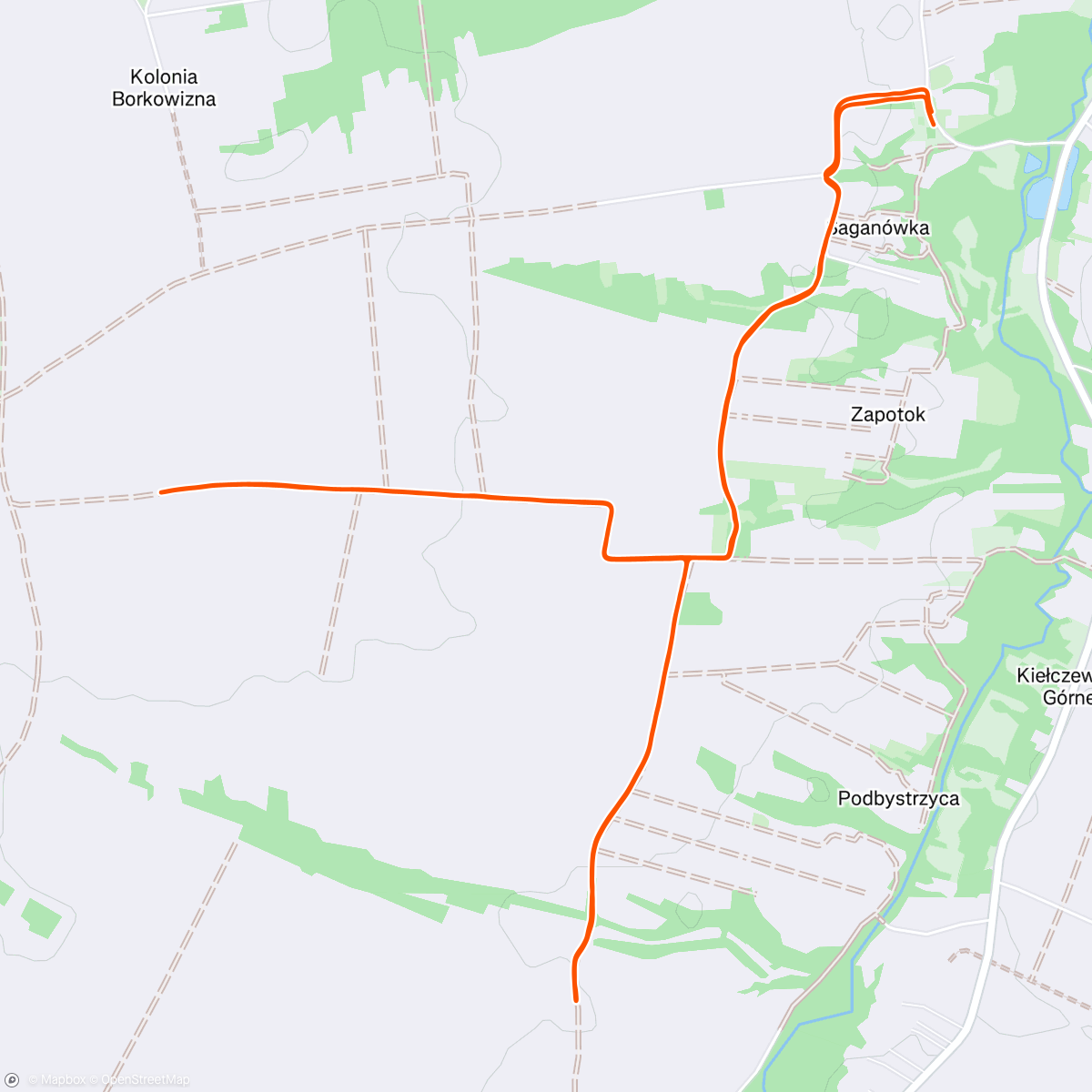 Map of the activity, Morning Run
