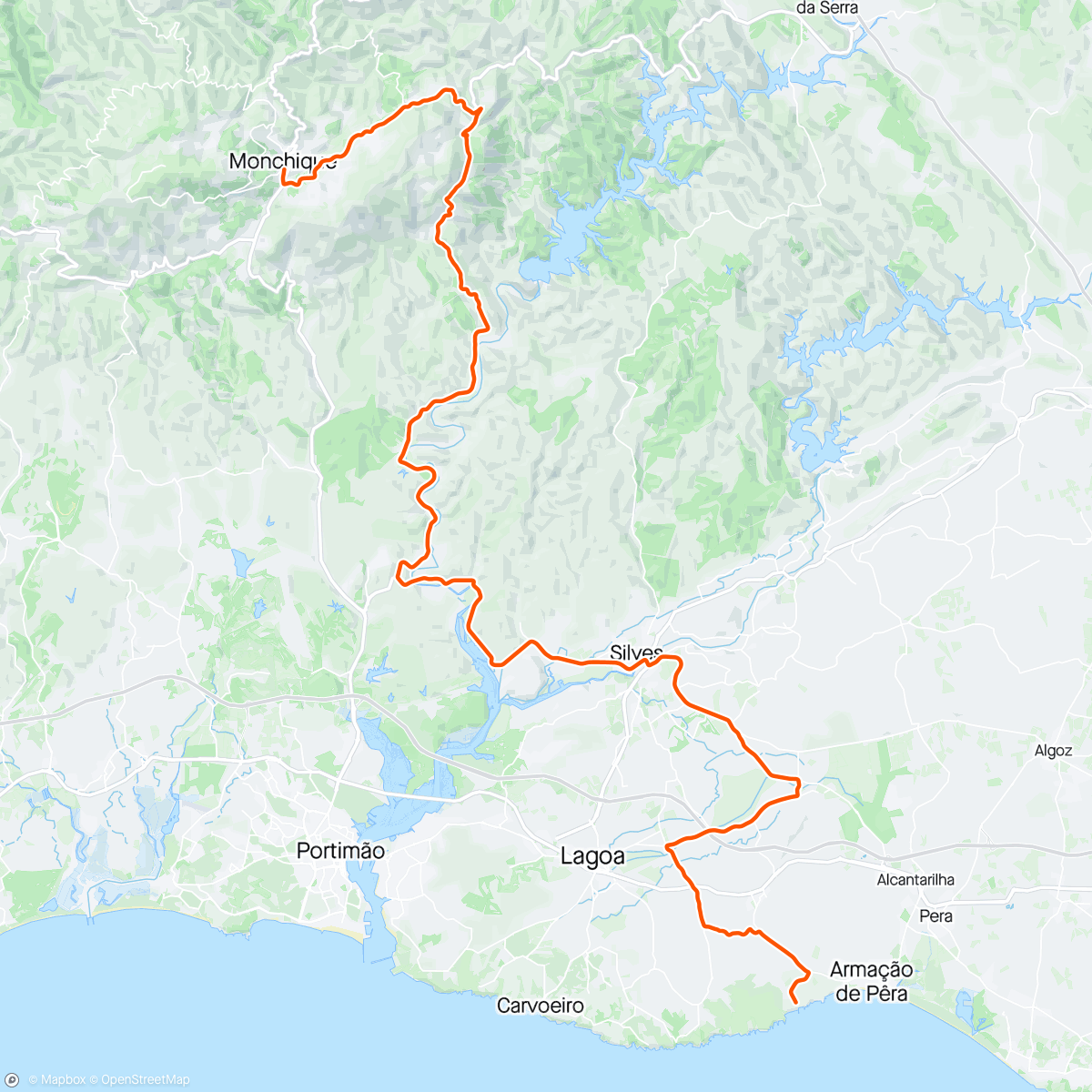 Map of the activity, RAP 🇵🇹 day 6: The final run to Porches