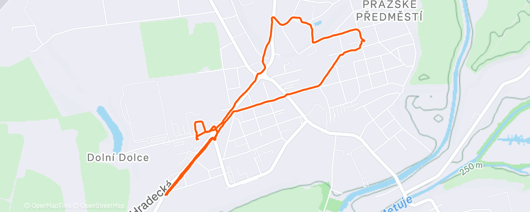 Map of the activity, Lunch Walk