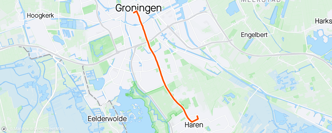 Kaart van de activiteit “4 mijl van Groningen”