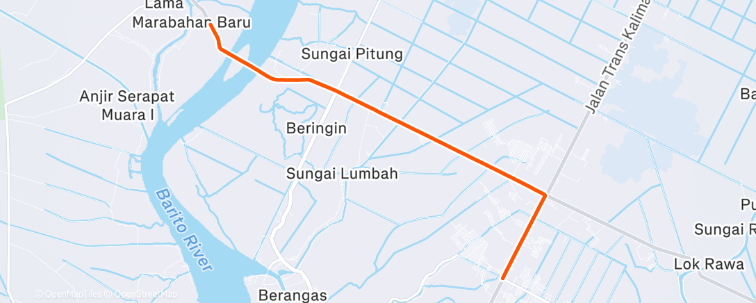 Mappa dell'attività Morning Run