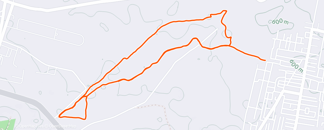 Карта физической активности (Afternoon Run)