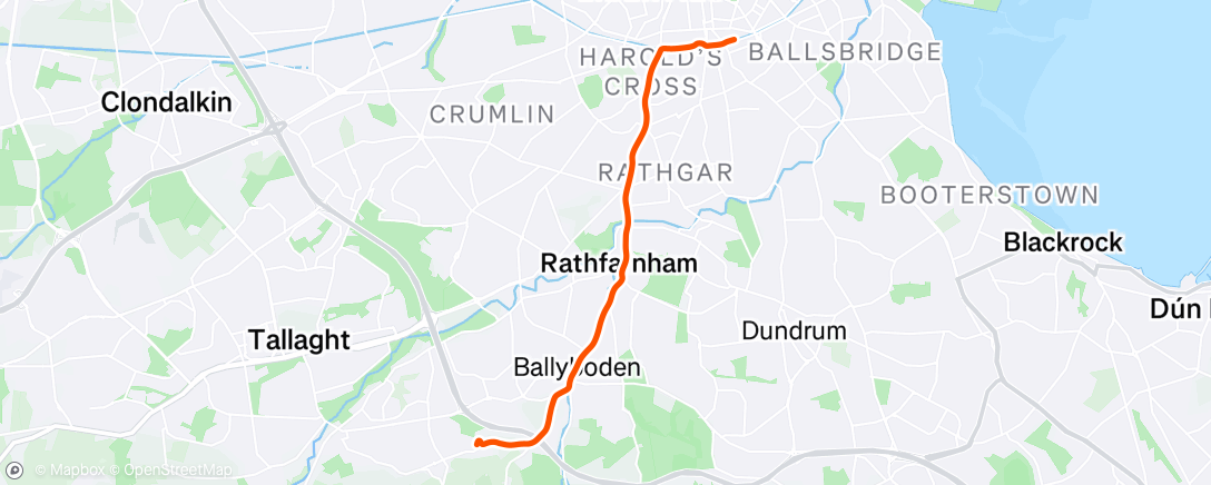 Map of the activity, Afternoon Ride