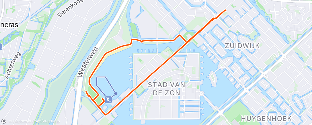 Map of the activity, Avondloop