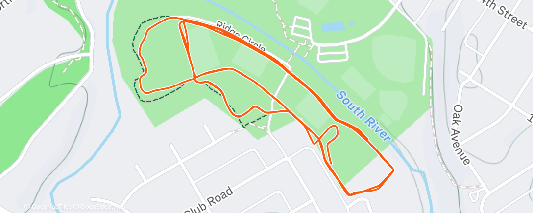 Map of the activity, Lunch Nordic Ski