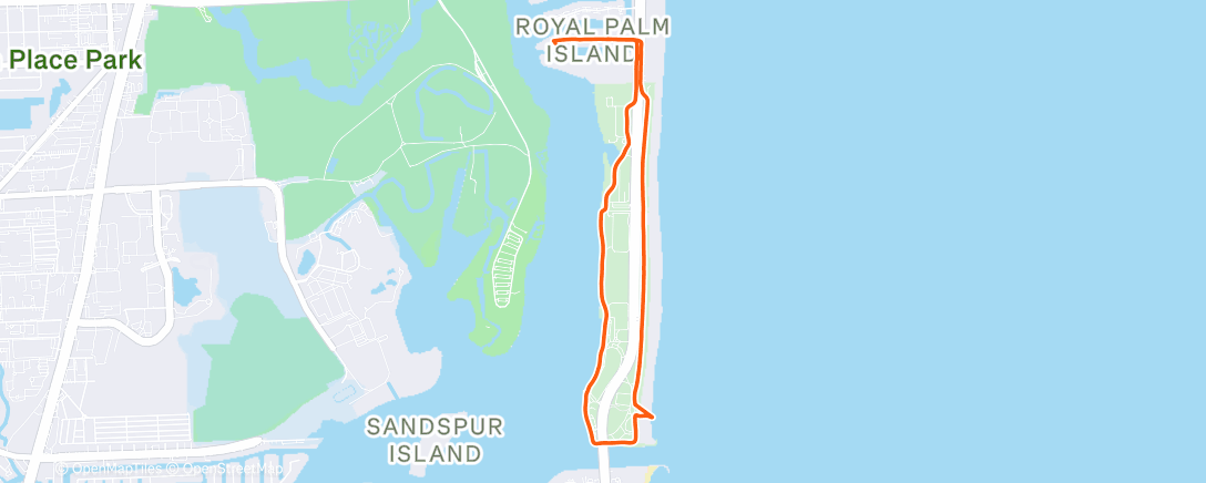 Map of the activity, Morning Walk