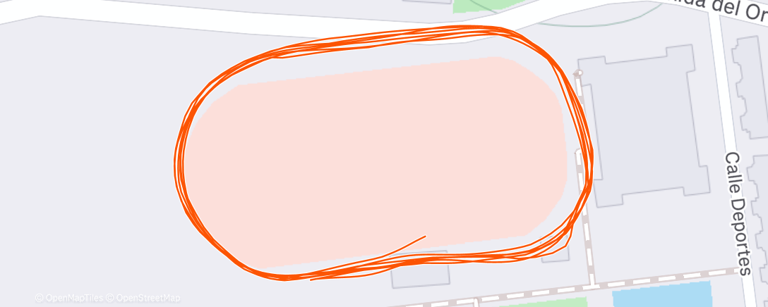 Map of the activity, Carrera a la hora del almuerzo