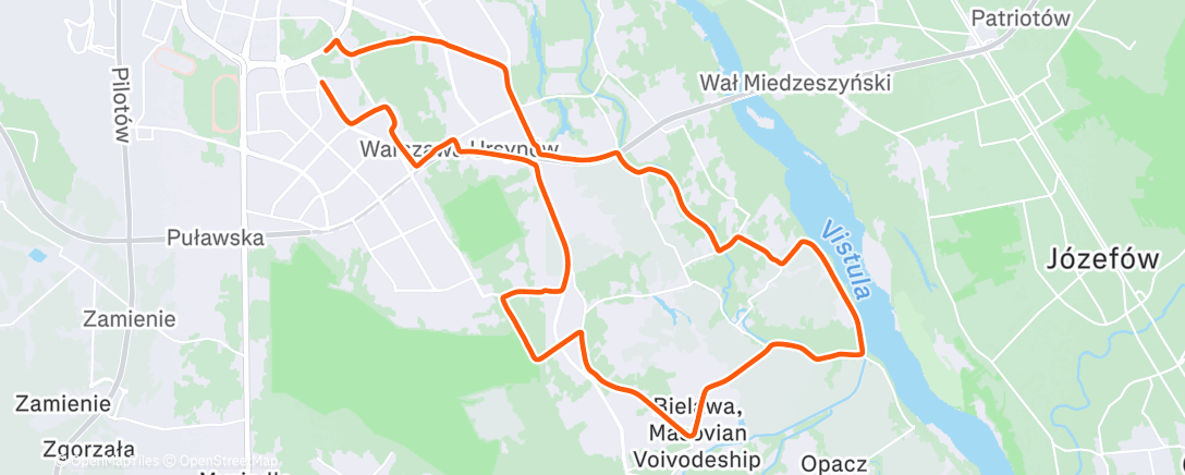 Карта физической активности (#warun2/10 Evening Ride)