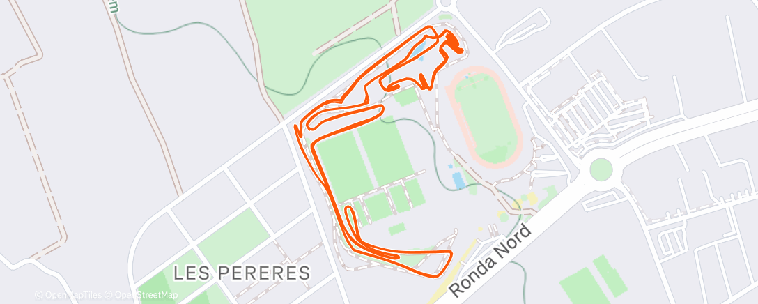 Map of the activity, Actividad vespertina