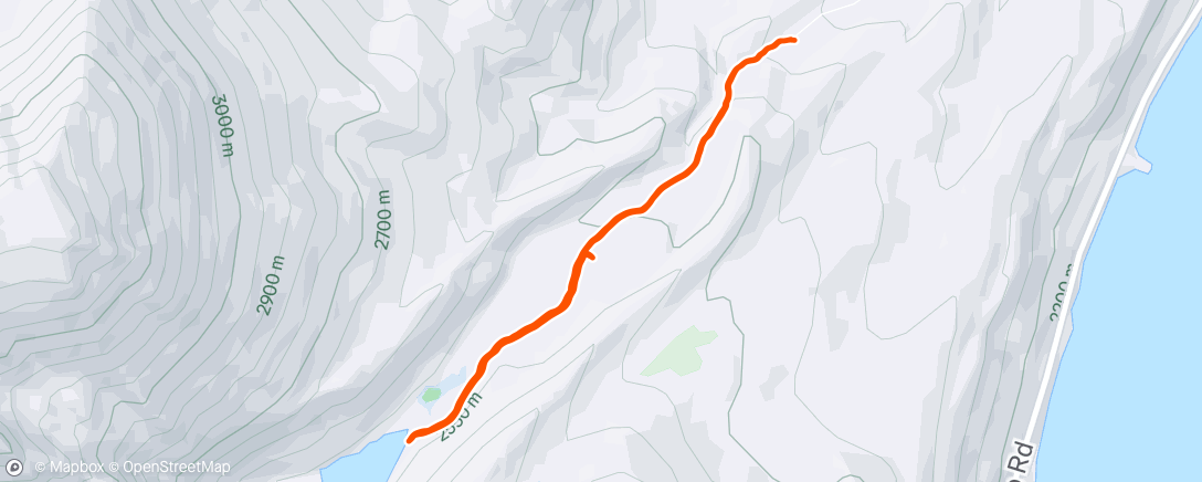 Map of the activity, Morning Hike