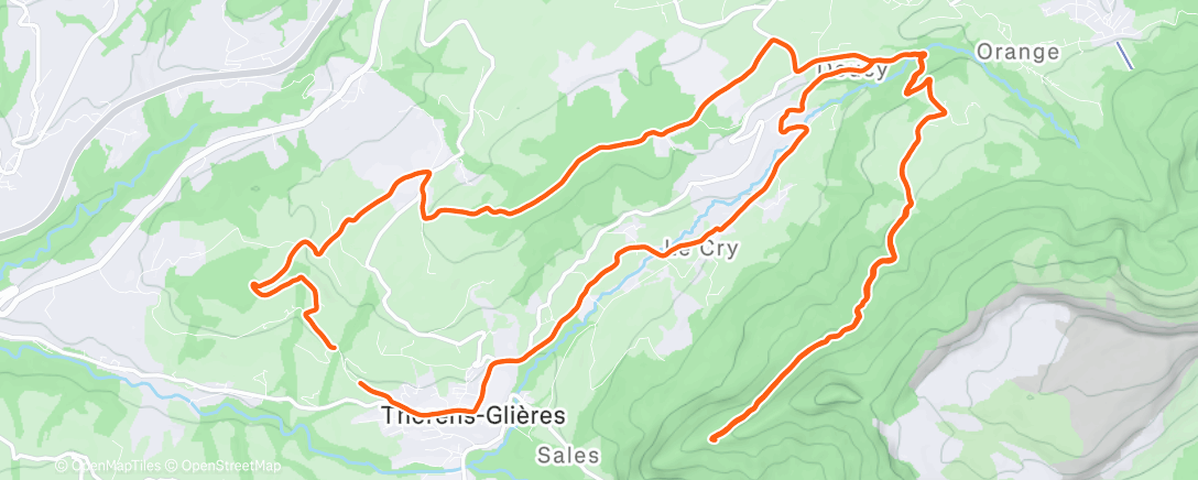 Map of the activity, Gravel - Pierre Taillée avec le frangin