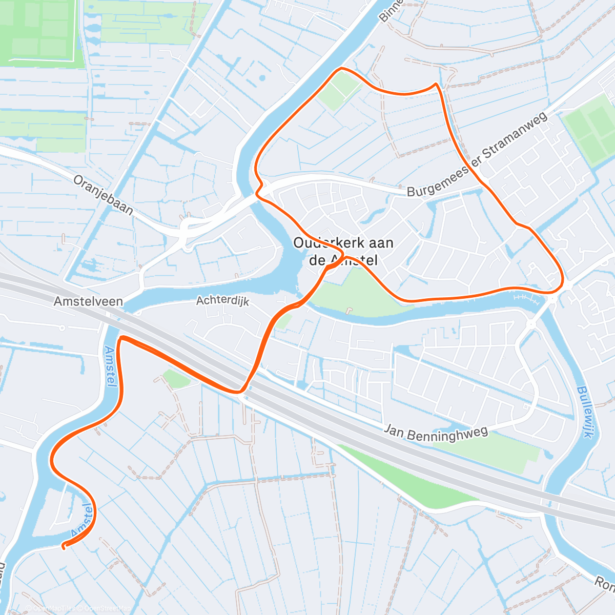 Map of the activity, Lunch Run