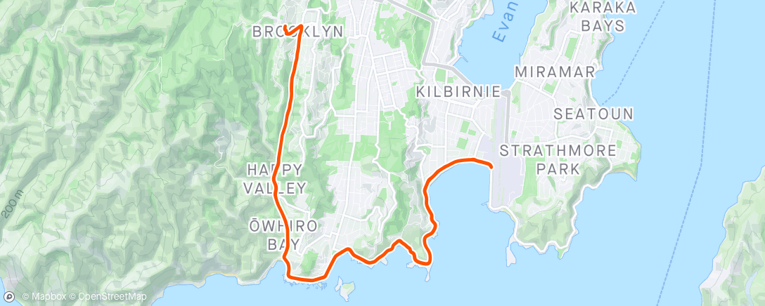 Map of the activity, This bike is not safe to ride