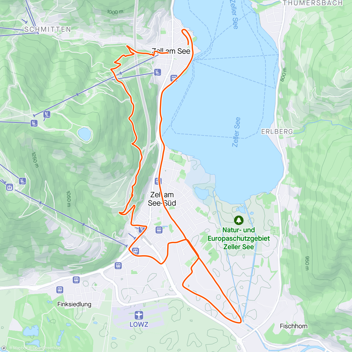 Karte der Aktivität „off the bike”