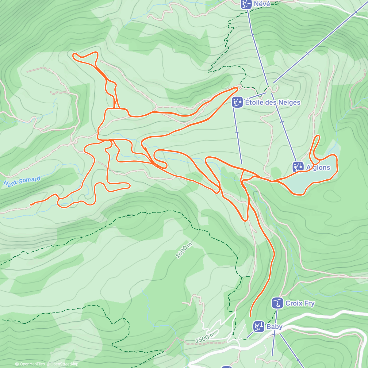 Map of the activity, Beauregard
