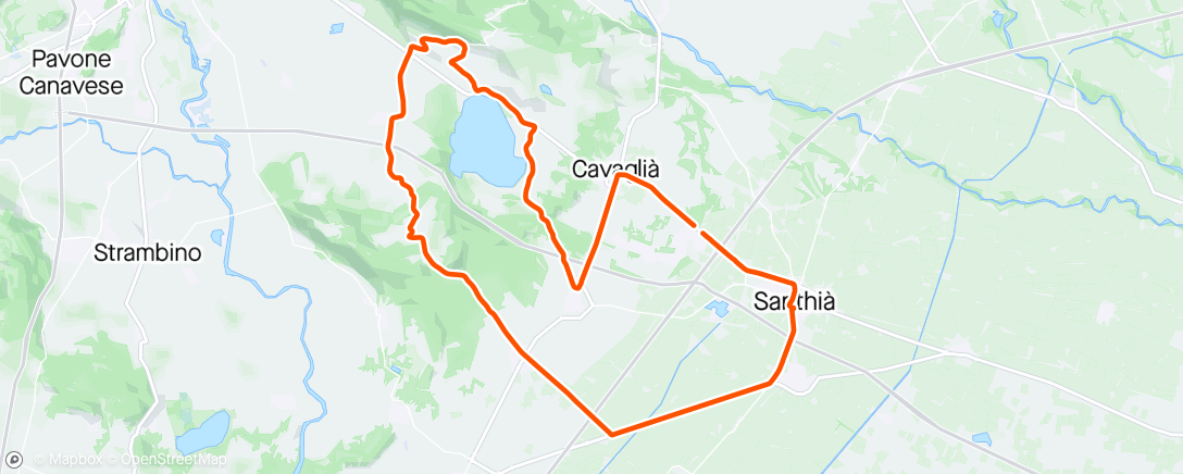 Map of the activity, Giro -1 🇮🇹